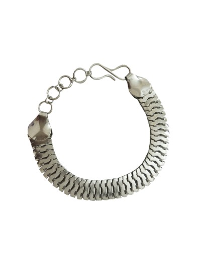 Snake Design Silver Bracelet